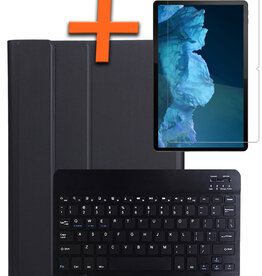 Nomfy Nomfy Lenovo P11 Plus Toetsenbordhoes Met Screenprotector - Zwart
