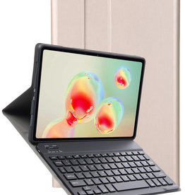 Nomfy Nomfy Samsung Galaxy Tab S6 Lite Toetsenbordhoes - Goud