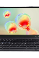 Nomfy Hoes Geschikt voor Samsung Galaxy Tab S6 Lite Hoes Toetsenbord Hoes Case Book Cover Hoesje - Hoesje Geschikt voor Samsung Tab S6 Lite Keyboard Hoes - Goud