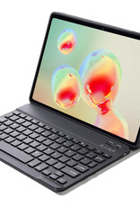 Nomfy Hoes Geschikt voor Samsung Galaxy Tab S6 Lite Hoes Toetsenbord Hoes Case Book Cover Hoesje - Hoesje Geschikt voor Samsung Tab S6 Lite Keyboard Hoes - Goud