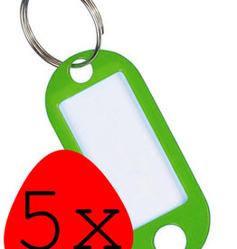 BASEY. BASEY. Sleutehangerlabels - Groen - 5 PACK