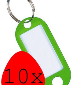BASEY. BASEY. Sleutehangerlabels - Groen - 10 PACK