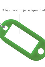 BASEY. Sleutellabels Sleutelhanger Sleutellabel Bagagelabel Naamlabels - Groen - 10x