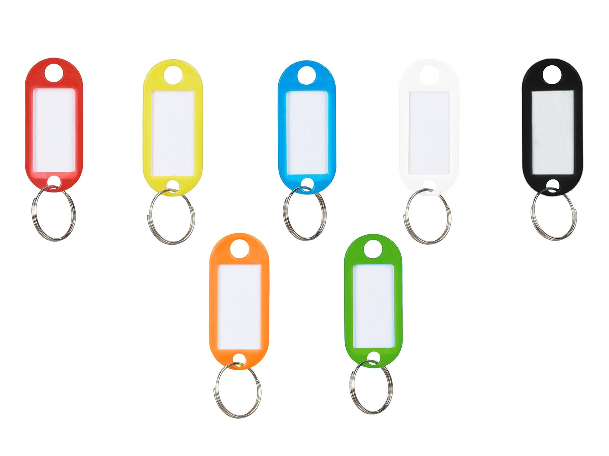 BASEY. Sleutellabels Sleutelhanger Sleutellabel Bagagelabel Naamlabels - Oranje - 20x