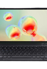 Nomfy Hoes Geschikt voor Samsung Galaxy Tab S6 Lite Hoes Toetsenbord Hoes Case Book Cover Hoesje Met Screenprotector - Hoesje Geschikt voor Samsung Tab S6 Lite Keyboard Hoes - Zwart