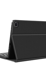 Nomfy Hoes Geschikt voor Samsung Galaxy Tab S6 Lite Hoes Toetsenbord Hoes Case Book Cover Hoesje Met Screenprotector - Hoesje Geschikt voor Samsung Tab S6 Lite Keyboard Hoes - Zwart