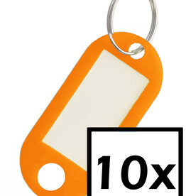 NoXx NoXx Sleutehangerlabels - Oranje - 10 PACK
