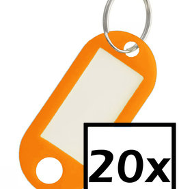 NoXx Sleutehangerlabels - Oranje - 20 PACK