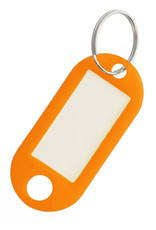 NoXx Sleutelhanger Sleutellabel Bagage Label Sleutel Naamlabel - Oranje - 20x
