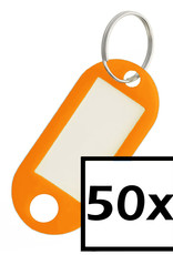 NoXx Sleutelhanger Sleutellabel Bagage Label Sleutel Naamlabel - Oranje - 50x