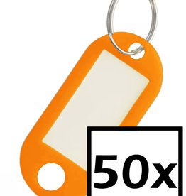 NoXx Sleutehangerlabels - Oranje - 50 PACK