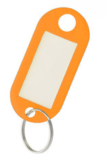 Nomfy Sleutelhanger Bagagelabel Gekleurde Sleutellabels Sleutelhangers Naamlabel Oranje - 5x