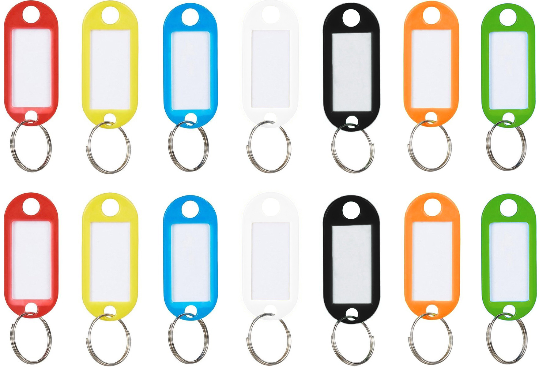 Nomfy Sleutelhanger Bagagelabel Gekleurde Sleutellabels Sleutelhangers Naamlabel Oranje - 50x