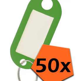 Nomfy Nomfy Sleutehangerlabels - Groen - 50 PACK