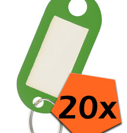 Nomfy Nomfy Sleutehangerlabels - Groen - 20 PACK