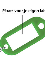 Nomfy Sleutelhanger Bagagelabel Gekleurde Sleutellabels Sleutelhangers Naamlabel Groen - 10x
