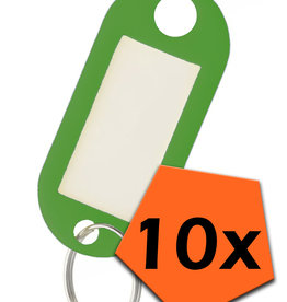 Nomfy Sleutehangerlabels - Groen - 10 PACK