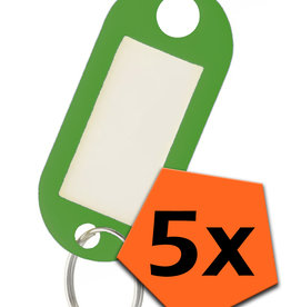 Nomfy Nomfy Sleutehangerlabels - Groen - 5 PACK