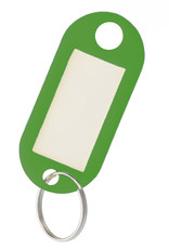 Nomfy Sleutelhanger Bagagelabel Gekleurde Sleutellabels Sleutelhangers Naamlabel Groen - 5x