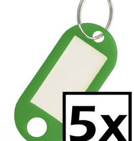 NoXx NoXx Sleutehangerlabels - Groen - 5 PACK