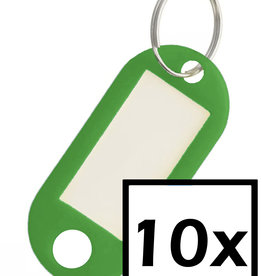 NoXx Sleutehangerlabels - Groen - 10 PACK