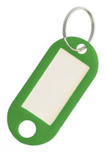 NoXx Sleutelhanger Sleutellabel Bagage Label Sleutel Naamlabel - Groen - 10x