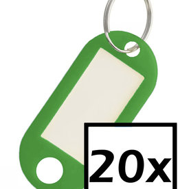 NoXx Sleutehangerlabels - Groen - 20 PACK