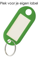 NoXx Sleutelhanger Sleutellabel Bagage Label Sleutel Naamlabel - Groen - 5x