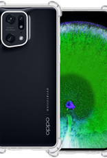 BASEY. Hoes Geschikt voor OPPO Find X5 Hoesje Shock Proof Case Hoes Siliconen - Hoesje Geschikt voor OPPO X5 Hoes Cover Shockproof - Transparant