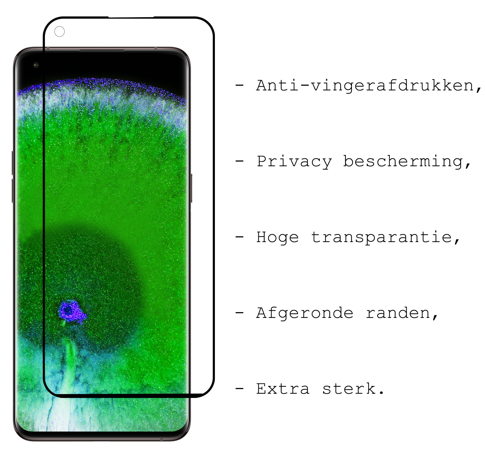 BASEY. Screenprotector Geschikt voor OPPO Find X5 Screenprotector Beschermglas Full Cover - Screenprotector Geschikt voor OPPO X5 Screen Protector Full Cover