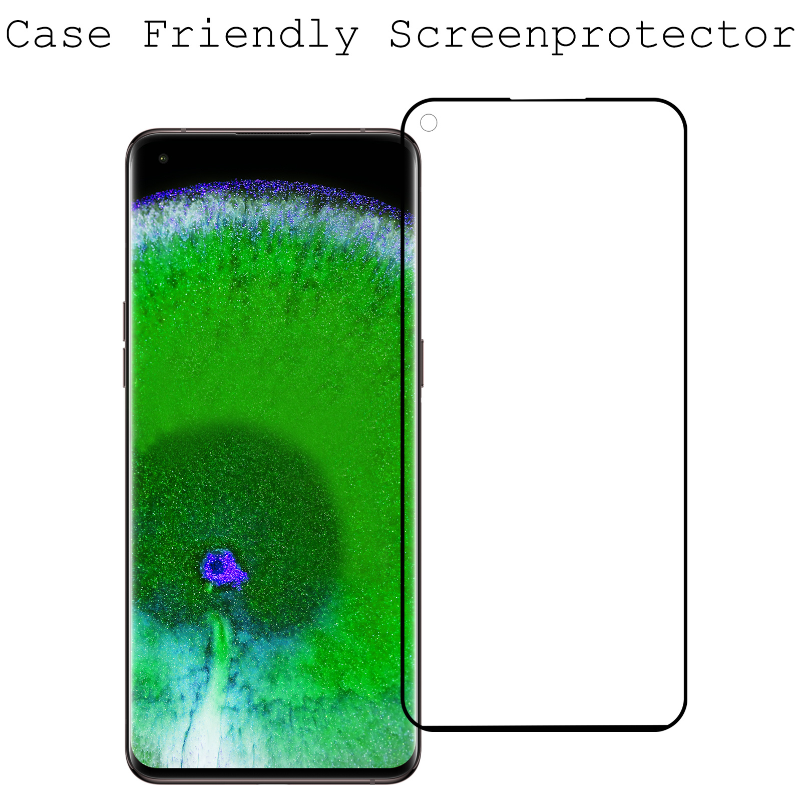 OPPO Find X5 Screenprotector Tempered Glass Full Cover - OPPO Find X5 Beschermglas Screen Protector Glas - 2 Stuks