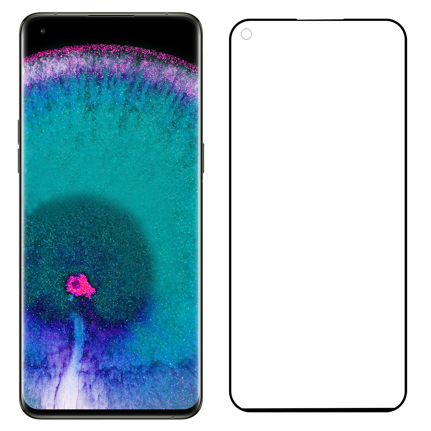 Nomfy Screenprotector Geschikt voor OPPO Find X5 Screenprotector Bescherm Glas - Screenprotector Geschikt voor OPPO X5 Screen Protector Tempered Glass Full Screen Full Cover - 2 PACK