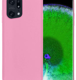 BASEY. BASEY. OPPO Find X5 Hoesje Siliconen - Lichtroze