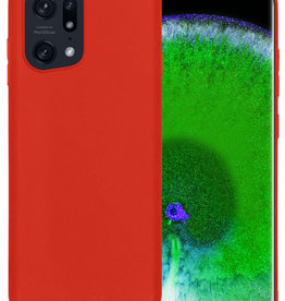 BASEY. BASEY. OPPO Find X5 Hoesje Siliconen - Rood