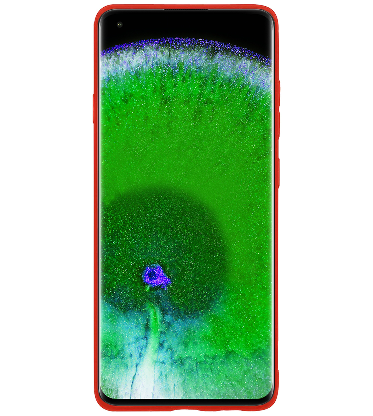 BASEY. Hoes Geschikt voor OPPO Find X5 Hoesje Siliconen Back Cover Case - Hoesje Geschikt voor OPPO X5 Hoes Cover Hoesje - Rood