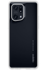 BASEY. Hoes Geschikt voor OPPO Find X5 Hoesje Siliconen Back Cover Case - Hoesje Geschikt voor OPPO X5 Hoes Cover Hoesje - Rood - 2 Stuks