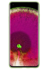 NoXx Hoes Geschikt voor OPPO Find X5 Hoesje Cover Siliconen Back Case Hoes - Groen