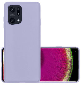 NoXx NoXx OPPO Find X5 Hoesje Siliconen - Lila