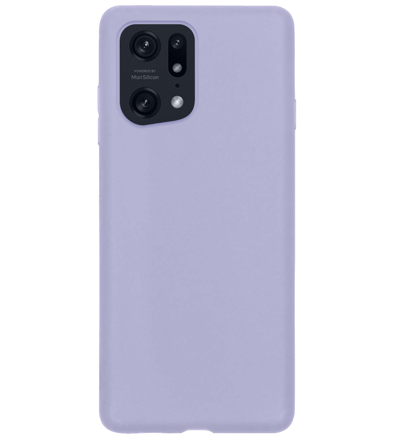 NoXx OPPO Find X5 Hoesje Back Cover Siliconen Case Hoes - Lila