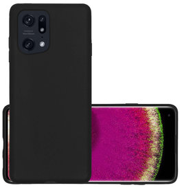 NoXx NoXx OPPO Find X5 Hoesje Siliconen - Zwart