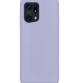 Nomfy Nomfy OPPO Find X5 Hoesje Siliconen - Lila
