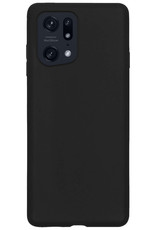 Nomfy Hoesje Geschikt voor OPPO Find X5 Hoesje Siliconen Cover Case - Hoes Geschikt voor OPPO X5 Hoes Back Case - Zwart