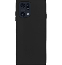 Nomfy Nomfy OPPO Find X5 Hoesje Siliconen - Zwart