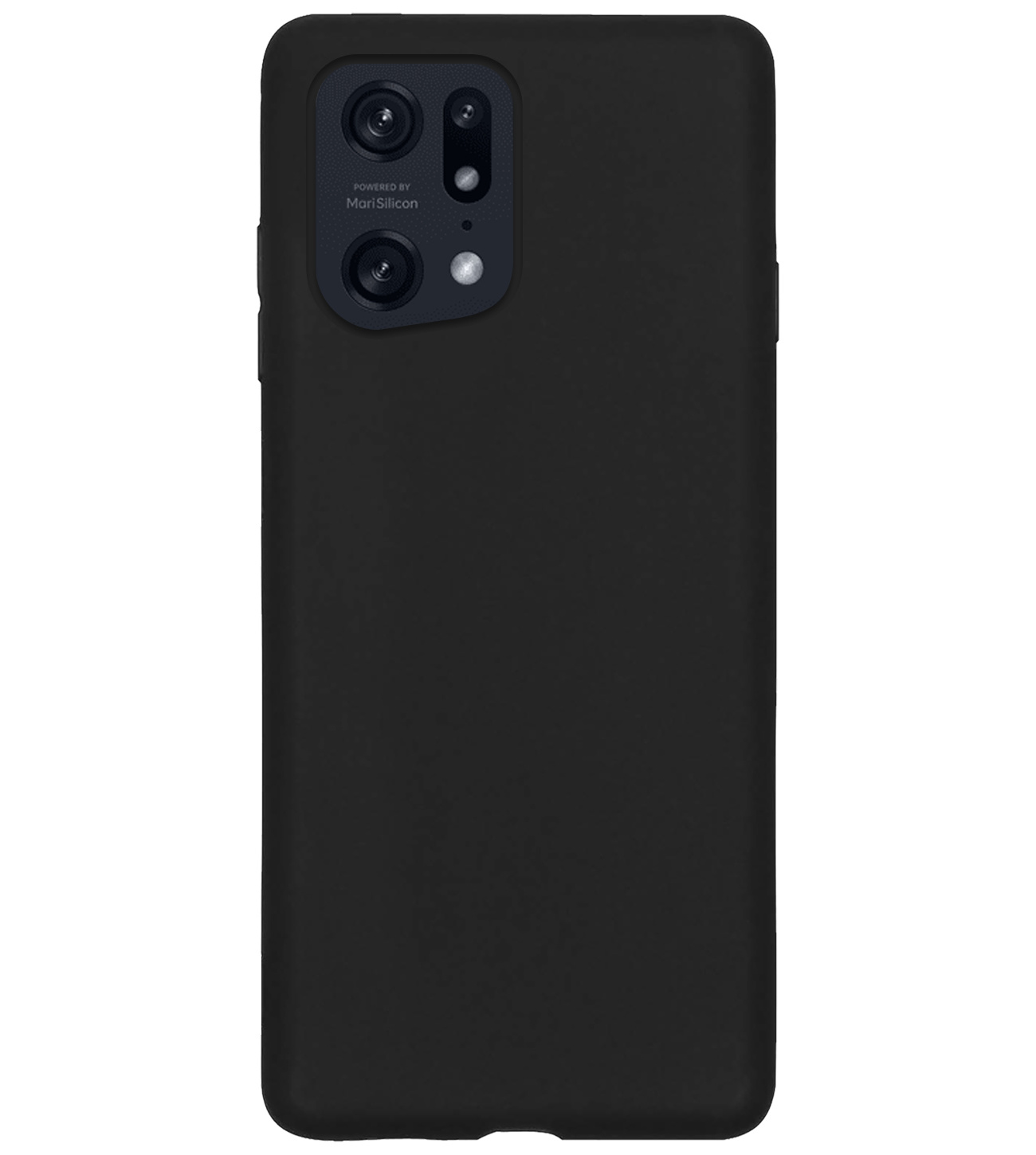 Nomfy Hoesje Geschikt voor OPPO Find X5 Hoesje Siliconen Cover Case - Hoes Geschikt voor OPPO X5 Hoes Back Case - Zwart
