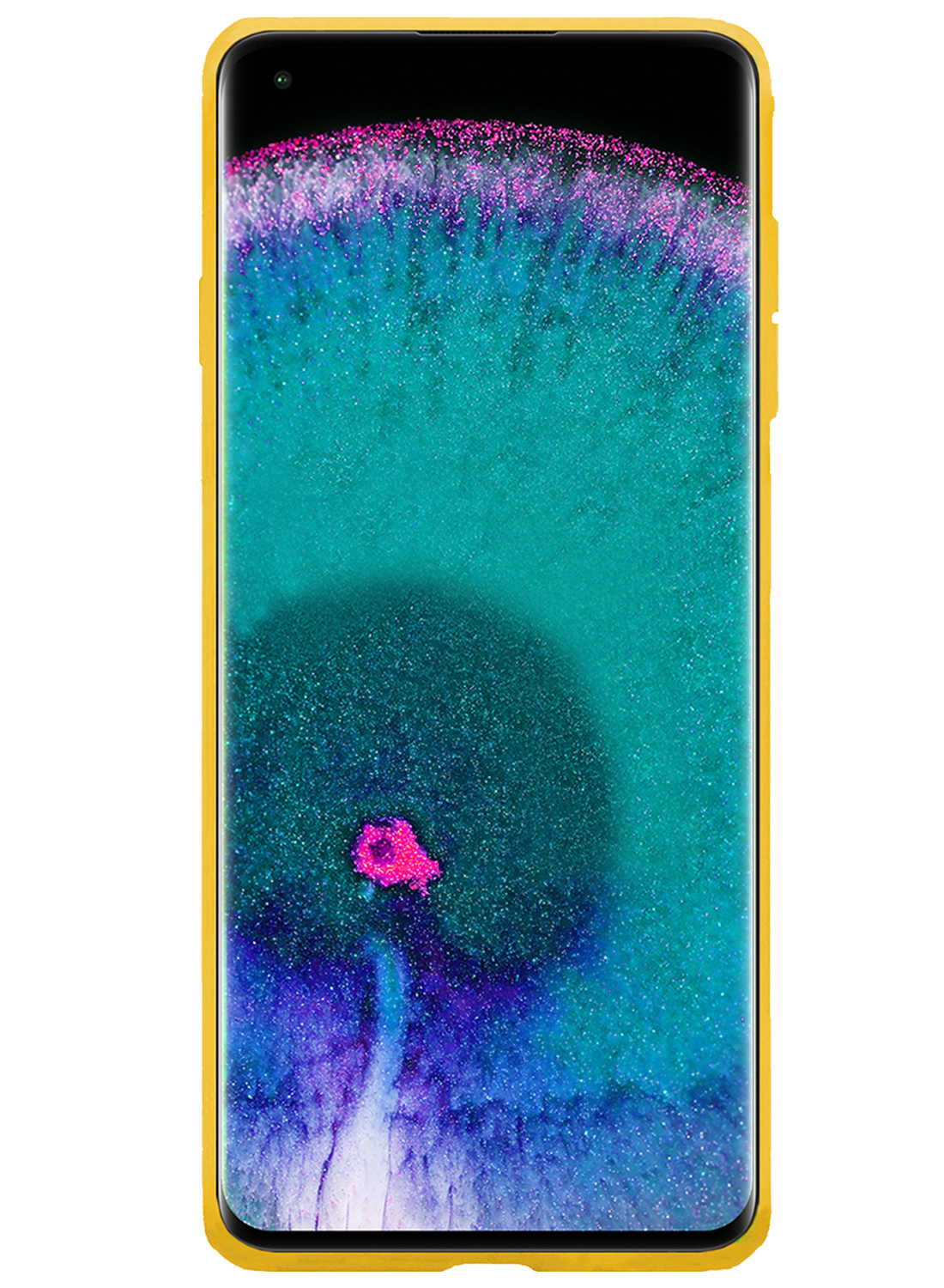 Nomfy Hoesje Geschikt voor OPPO Find X5 Hoesje Siliconen Cover Case - Hoes Geschikt voor OPPO X5 Hoes Back Case - 2-PACK - Geel