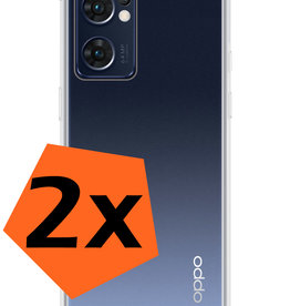 Nomfy Nomfy OPPO Find X5 Lite Hoesje Shockproof - Transparant - 2 PACK