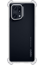 BASEY. Hoes Geschikt voor OPPO Find X5 Hoesje Shock Proof Case Hoes Siliconen Met 2x Screenprotector - Hoesje Geschikt voor OPPO X5 Hoes Cover Shockproof - Transparant