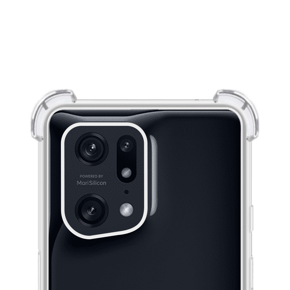 NoXx Hoes Geschikt voor OPPO Find X5 Hoesje Siliconen Cover Shock Proof Back Case Shockproof Hoes Met 2x Screenprotector - Transparant