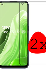 BASEY. Screenprotector Geschikt voor OPPO Find X5 Lite Screenprotector Tempered Glass - Screenprotector Geschikt voor OPPO X5 Lite Beschermglas Screen Protector Glas - 2 Stuks
