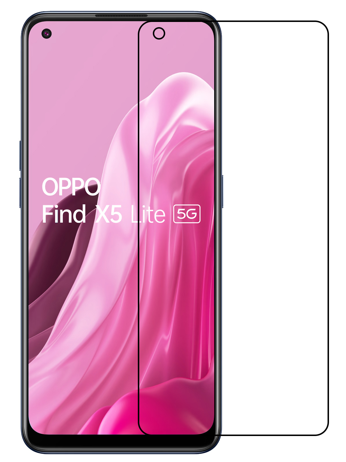NoXx Screenprotector Geschikt voor OPPO Find X5 Lite Screenprotector Tempered Glass Gehard Glas Beschermglas